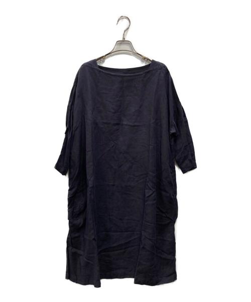 nest Robe（ネストローブ）nest Robe (ネストローブ) リネンワンピース ネイビー サイズ:Fの古着・服飾アイテム