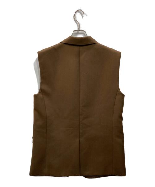 theory（セオリー）theory (セオリー) Wool Hopsack Boxy Vest ブラウン サイズ:2の古着・服飾アイテム