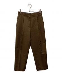 theory（セオリー）の古着「Wool Hopsack Taperd Pant」｜ブラウン