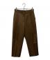 theory（セオリー）の古着「Wool Hopsack Taperd Pant」｜ブラウン
