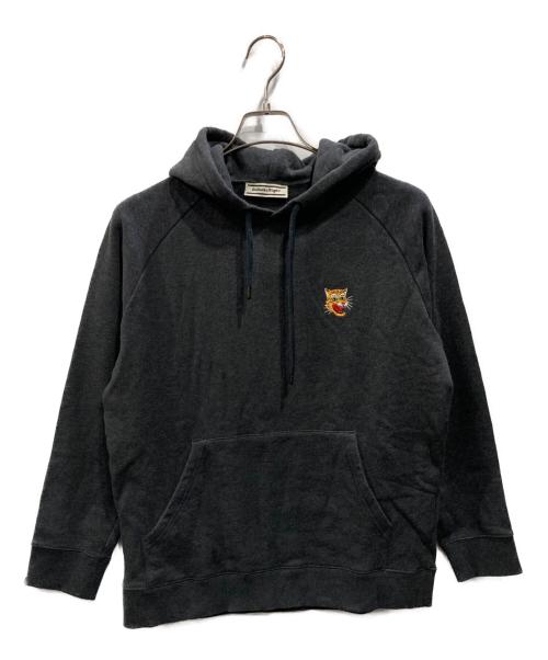 Onitsuka Tiger（オニツカタイガー）Onitsuka Tiger (オニツカタイガー) SWEAT HOODIE グレー サイズ:XSの古着・服飾アイテム