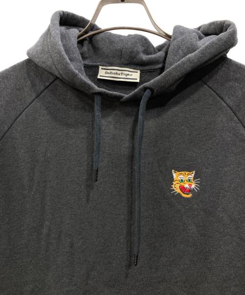 Onitsuka Tiger（オニツカタイガー）Onitsuka Tiger (オニツカタイガー) SWEAT HOODIE グレー サイズ:XSの古着・服飾アイテム
