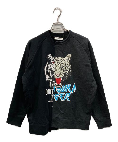 Onitsuka Tiger（オニツカタイガー）Onitsuka Tiger (オニツカタイガー) SWEAT TOP グレー サイズ:Mの古着・服飾アイテム