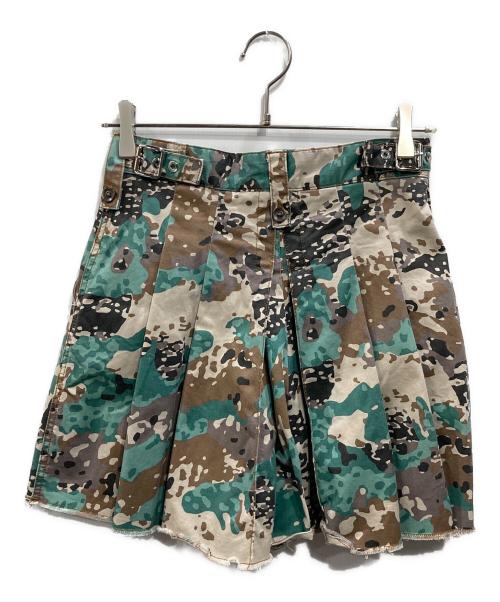 DIESEL（ディーゼル）DIESEL (ディーゼル) カモフラミニスカート マルチカラー サイズ:SIZE 26の古着・服飾アイテム