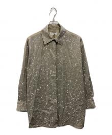 H&M×STELLA McCARTNEY（エイチアンドエム×ステラマッカートニー）の古着「エンベリッシュド オーバーサイズシャツ」｜ベージュ