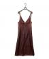 SAYAKA DAVIS (サヤカ デイヴィス) STRAP DRESS ブラウン サイズ:2：5000円