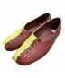 CAMPER（カンペール）の古着「TWINS フラットシューズ」｜ブラウン×イエロー