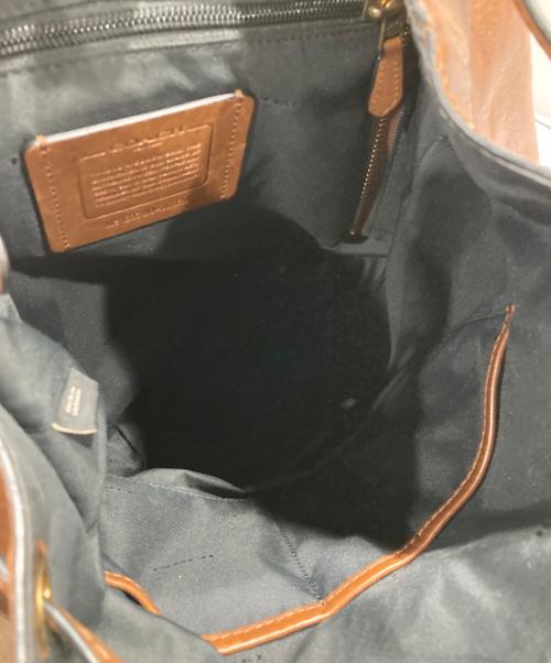 COACH（コーチ）COACH (コーチ) ブリーカー レザーバックパック リュック ブラウンの古着・服飾アイテム