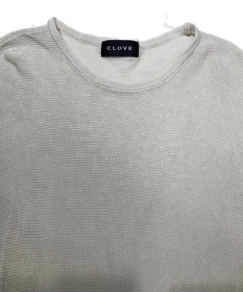 C.LOVE（シーラブ）C.LOVE (シーラブ) コットンメッシュラグラントップス アイボリー サイズ:02の古着・服飾アイテム