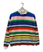SAINT MICHAEL×LASTMANセントマイケル×ラストマン）の古着「LM KNIT RGR SHIRT / BORDER」｜マルチカラー