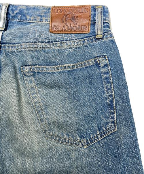 Hysteric Glamour（ヒステリックグラマー）Hysteric Glamour (ヒステリックグラマー) リペア加工 スタッズデニム インディゴ サイズ:30の古着・服飾アイテム