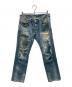 Hysteric Glamour（ヒステリックグラマー）の古着「リペア加工 スタッズデニム」｜インディゴ