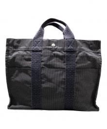HERMES（エルメス）の古着「エールライン トートバッグ」｜グレー×ブラック