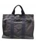 HERMES (エルメス) エールライン トートバッグ グレー×ブラック：13000円