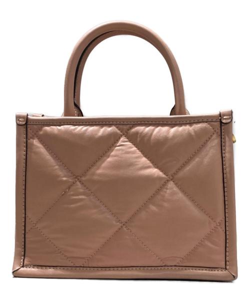 CHARLES & KEITH（チャールズアンドキース）CHARLES & KEITH (チャールズアンドキース) Celia キルテッドダブルハンドルトートバッグ ピンクの古着・服飾アイテム