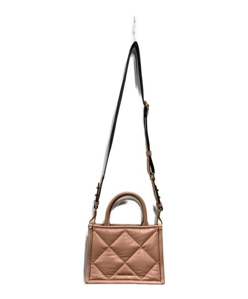 CHARLES & KEITH（チャールズアンドキース）CHARLES & KEITH (チャールズアンドキース) Celia キルテッドダブルハンドルトートバッグ ピンクの古着・服飾アイテム