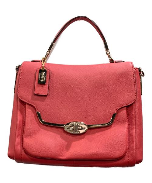 COACH（コーチ）COACH (コーチ) マディソン サフィアーノ スモール サディ ピンクの古着・服飾アイテム