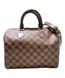 LOUIS VUITTON（ルイ ヴィトン）の古着「ダミエ スピーディ バンドリエール 25」｜ブラウン
