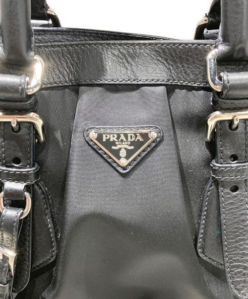 PRADA（プラダ）PRADA (プラダ) 2WAYバッグ ブラックの古着・服飾アイテム