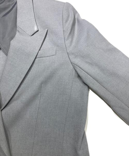oblekt（オブレクト）oblekt (オブレクト) ピークドラペルボックスジャケット グレー サイズ:Fの古着・服飾アイテム