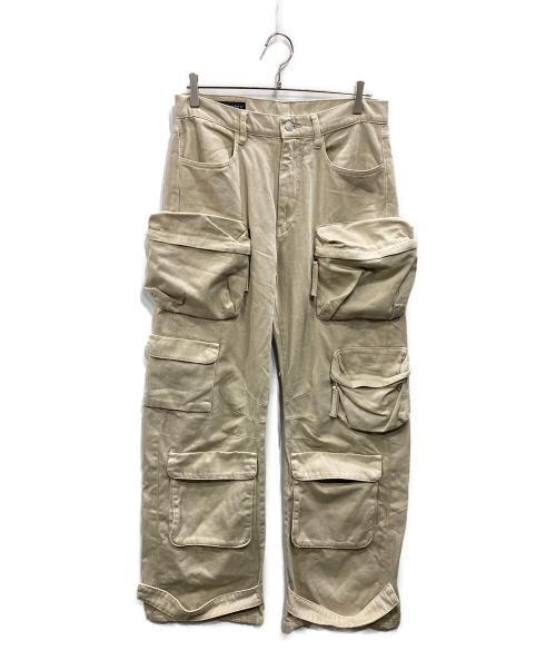 ZARA（ザラ）ZARA (ザラ) マルチポケットデニムカーゴ ベージュ サイズ:EUR40の古着・服飾アイテム