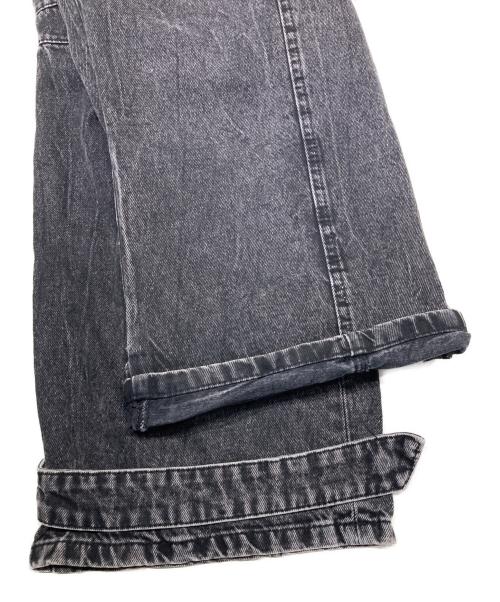 ZARA（ザラ）ZARA (ザラ) マルチポケットデニムカーゴ ブラック サイズ:EUR38の古着・服飾アイテム