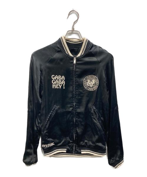 Hysteric Glamour（ヒステリックグラマー）Hysteric Glamour (ヒステリックグラマー) RAMONESスカジャン ブラック サイズ:FREEの古着・服飾アイテム