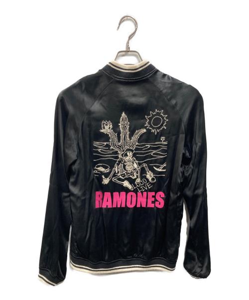 Hysteric Glamour（ヒステリックグラマー）Hysteric Glamour (ヒステリックグラマー) RAMONESスカジャン ブラック サイズ:FREEの古着・服飾アイテム