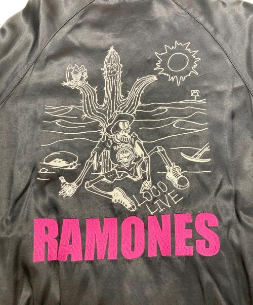 Hysteric Glamour（ヒステリックグラマー）Hysteric Glamour (ヒステリックグラマー) RAMONESスカジャン ブラック サイズ:FREEの古着・服飾アイテム