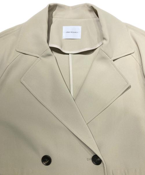 URBAN RESEARCH（アーバンリサーチ）URBAN RESEARCH (アーバンリサーチ) 『撥水/UVカット』ドロストトレンチコート ベージュ サイズ:38の古着・服飾アイテム