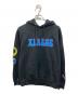 X-LARGE（エクストララージ）の古着「FLOWER PULLOVER HOODED SWEAT」｜ブラック