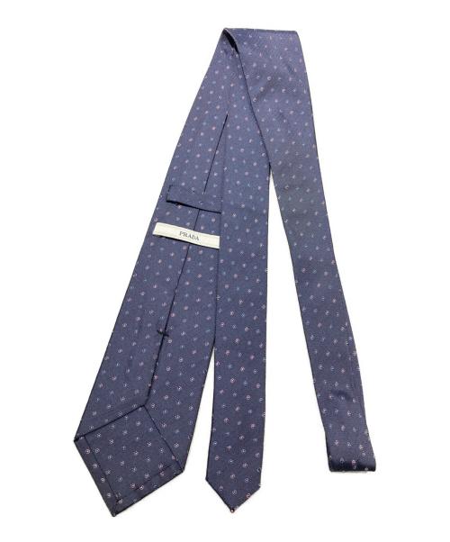 PRADA（プラダ）PRADA (プラダ) シルクネクタイ ネイビー サイズ:表記なしの古着・服飾アイテム