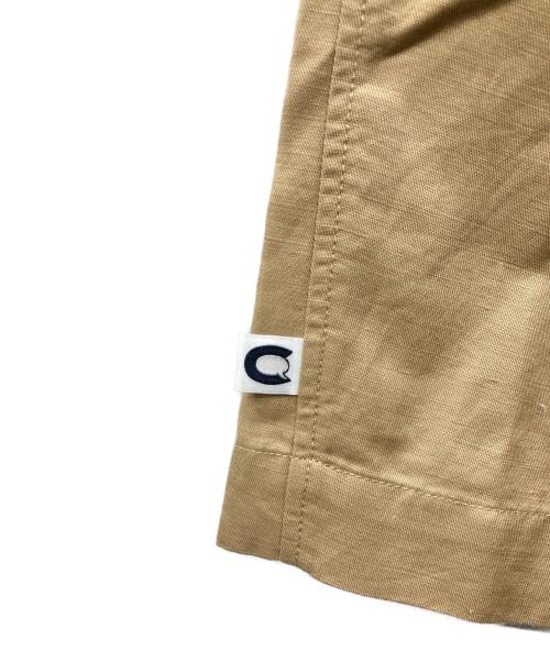 CAHLUMN（カウラム）CAHLUMN (カウラム) Cotton Linen 2 Tuck Chino Shorts ベージュ サイズ:M 未使用品の古着・服飾アイテム