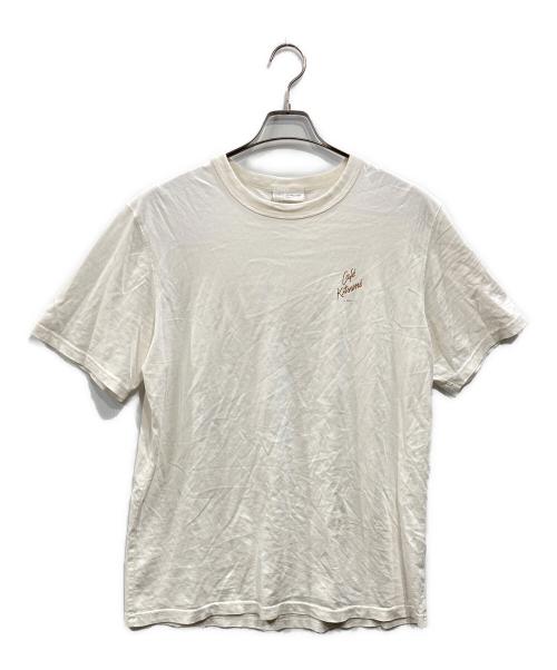 CAFE KITSUNE（カフェ キツネ）CAFE KITSUNE (カフェ キツネ) プリントTシャツ ホワイト サイズ:Mの古着・服飾アイテム