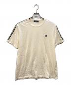 FRED PERRYフレッドペリー）の古着「Contrast Tape Ringer T-Shirt」｜アイボリー