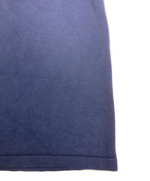 maison kitsune（アシッドメゾンキツネ）MAISON KITSUNE (アシッドメゾンキツネ) コットン ニット コンフォート ポロ カラー classic navy サイズ:Mの古着・服飾アイテム