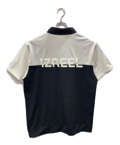 IZREEL（イズリール）IZREEL (イズリール) 台衿シャツ ブラック×ホワイト サイズ:XXLの古着・服飾アイテム