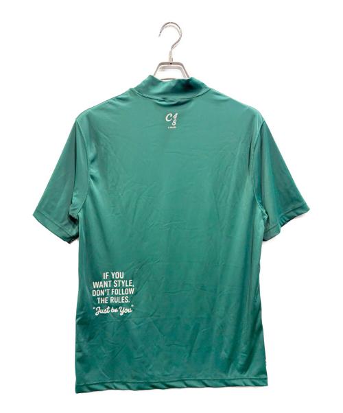 CHECKER48（チェッカー フォーティーエイト）CHECKER48 (チェッカー フォーティーエイト) NYLON MOCK T-SHIRT グリーン サイズ:XLの古着・服飾アイテム