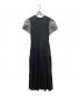 BORDERS AT BALCONY（ボーダーズアットバルコニー）の古着「BORDER SLEEVE TEE DRESS」｜ブラック