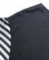 中古・古着 BORDERS AT BALCONY (ボーダーズアットバルコニー) BORDER SLEEVE TEE DRESS ブラック サイズ:38：17000円