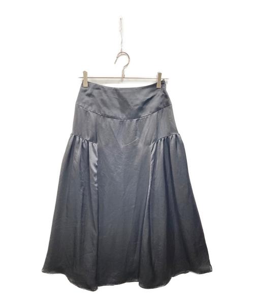 BORDERS at BALCONY（ボーダーズアットバルコニー）BORDERS AT BALCONY (ボーダーズアットバルコニー) BLACK FLARE SKIRT ブラック サイズ:38の古着・服飾アイテム