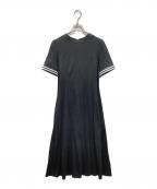 BORDERS at BALCONYボーダーズアットバルコニー）の古着「FLARE TEE DRESS」｜ブラック