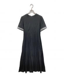 BORDERS at BALCONY（ボーダーズアットバルコニー）の古着「FLARE TEE DRESS」｜ブラック