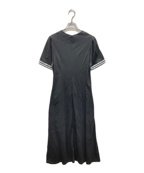 BORDERS at BALCONY（ボーダーズアットバルコニー）BORDERS AT BALCONY (ボーダーズアットバルコニー) FLARE TEE DRESS ブラック サイズ:38の古着・服飾アイテム