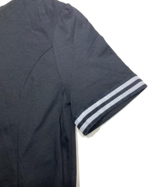 BORDERS at BALCONY（ボーダーズアットバルコニー）BORDERS AT BALCONY (ボーダーズアットバルコニー) FLARE TEE DRESS ブラック サイズ:38の古着・服飾アイテム