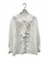 BORDERS AT BALCONY（ボーダーズアットバルコニー）の古着「GEORGETTE RUFFLE BLOUSE」｜ホワイト