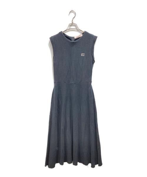 BORDERS at BALCONY（ボーダーズアットバルコニー）BORDERS at BALCONY (ボーダーズアットバルコニー) SWEAT MAXI DRESS ブラック サイズ:38の古着・服飾アイテム