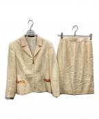 LEONARD FASHIONレオナールファッション）の古着「ジャケット・スカートセットアップ」｜アイボリー