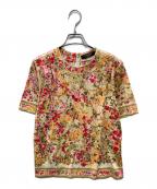LEONARD FASHIONレオナールファッション）の古着「フラワープリントカットソー」｜マルチカラー