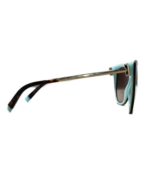 TIFFANY & Co.（ティファニー）Tiffany & Co. (ティファニー) キャットアイ サングラス ブラウン×スカイブルー サイズ:55-18の古着・服飾アイテム